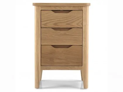 Archers Keswick 3 Drawer Oak Wooden Bedside Table (Assembled)