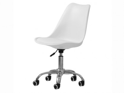 LPD Orsen White Moulded PVC Office Chair