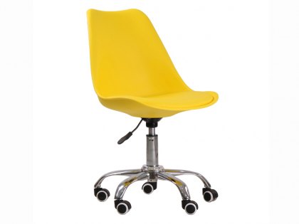 LPD Orsen Yellow Moulded PVC Office Chair
