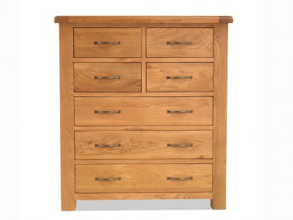 Archers Ambleside 4 Over 3 Oak Wooden Chest of Drawers (Assembled)