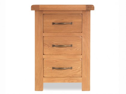 Archers Ambleside 3 Drawer Oak Wooden Large Bedside Cabinet (Assembled)