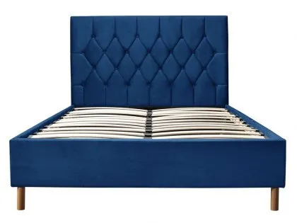 Birlea Loxley 4ft6 Double Midnight Blue Fabric Bed Frame