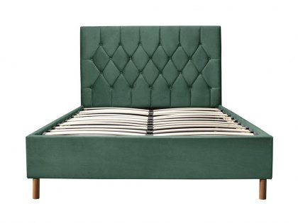Birlea Loxley 5ft King Size Green Upholstered Fabric Bed Frame