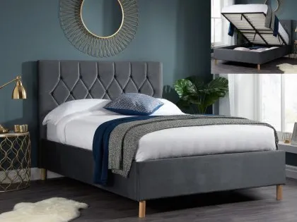 Birlea Loxley Grey Fabric Ottoman Bed Frame Birlea Loxley Grey Fabric Ottoman Bed Frame