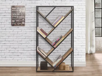Birlea Urban Rustic Diagonal Bookcase