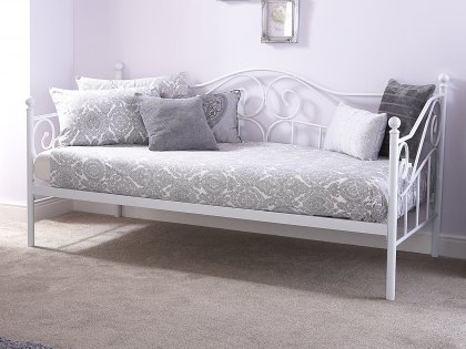 GFW Madison 3ft Single White Day Bed Frame