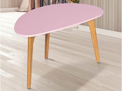 LPD Astro Pink and Oak Coffee Table (Flat Packed)