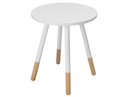 LPD Costa White Lamp Table (Flat Packed)