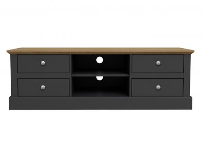 LPD Devon Charcoal 4 Drawer TV Cabinet (Flat Packed)