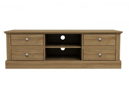 LPD Devon Oak 4 Drawer TV Cabinet (Flat Packed)