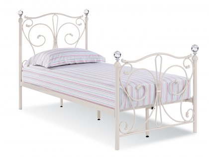 LPD Florence 3ft Single White Metal Bed Frame