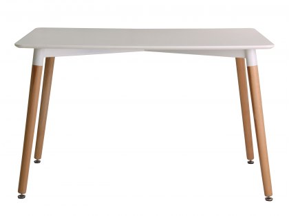 LPD Fraser White 120cm Dining Table (Flat Packed)