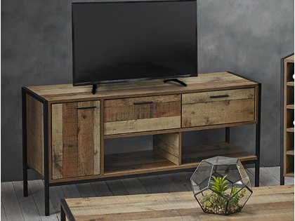 LPD Hoxton Rustic 1 Door 2 Drawer TV Cabinet (Flat Packed)