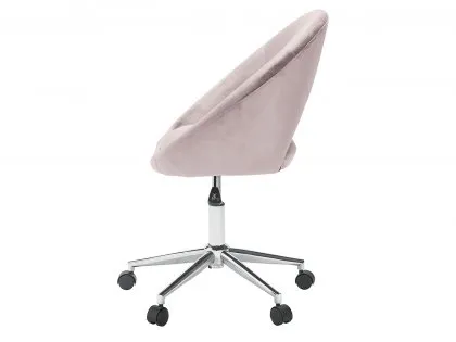 LPD Skylar Pink Velvet Fabric Office Chair