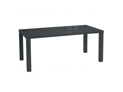 LPD Monroe Puro 180cm Charcoal High Gloss Dining Table (Flat Packed)