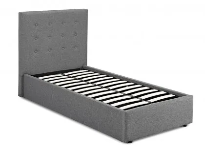 LPD Lucca 3ft Single Grey Fabric Bed Frame