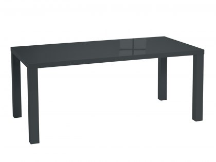LPD Monroe Puro 120cm Black High Gloss Dining Table (Flat Packed)