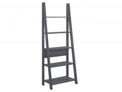 LPD Tiva Black 5 Tier Ladder Bookcase (Flat Packed)