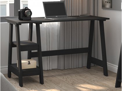LPD Tiva Black Desk (Flat Packed)