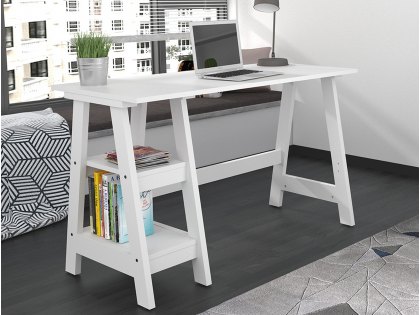 LPD Tiva White Desk (Flat Packed)