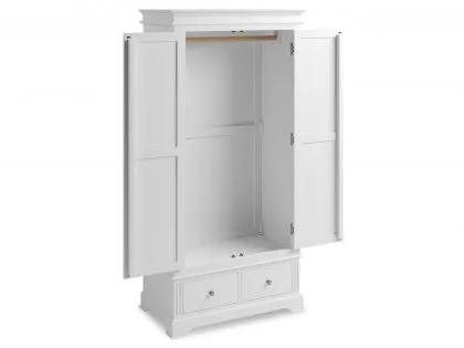 Kenmore Catlyn White 2 Door 2 Drawer Double Wardrobe