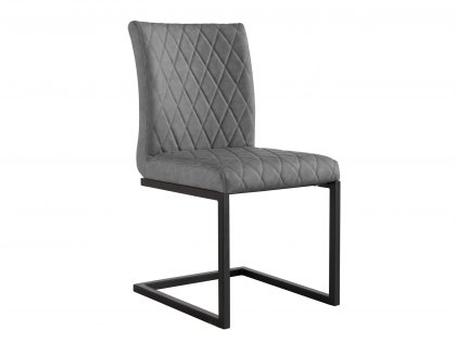 Kenmore Flynn Grey Faux Leather Dining Chair