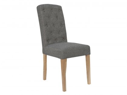 Kenmore Tain Dark Grey Fabric Dining Chair