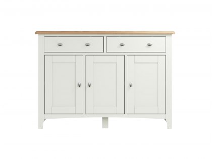 Kenmore Patterdale White and Oak 3 Door 2 Drawer Large Sideboard (Assembled)