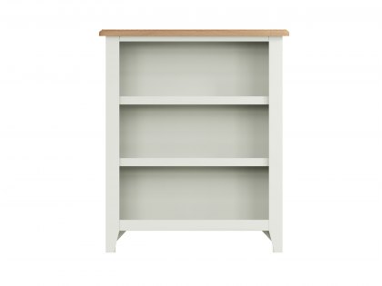 Kenmore Patterdale White and Oak Low Bookcase (Assembled)