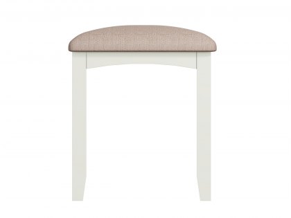 Kenmore Patterdale White Dressing Table Stool (Flat Packed)