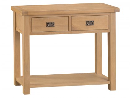 Kenmore Waverley Oak 2 Drawer Console Table (Flat Packed)