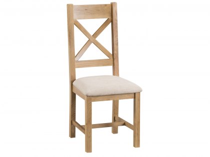 Kenmore Waverley Oak Cross Back Fabric Dining Chair