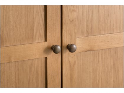 Kenmore Waverley Oak 2 Door 2 Drawer Double Wardrobe (Flat Packed)