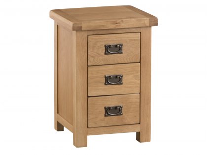 Kenmore Waverley Oak 3 Drawer Large Bedside Cabinet (Assembled)