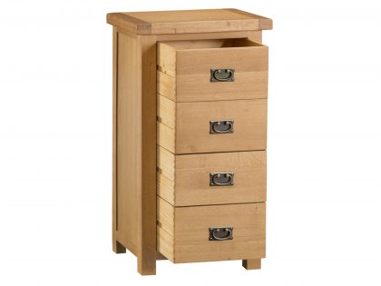 Kenmore Waverley Oak 4 Drawer Tall Narrow Chest of Drawers (Assembled)