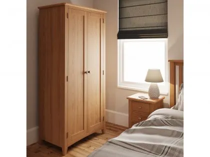 Kenmore Dakota Oak 2 Door Double Wardrobe