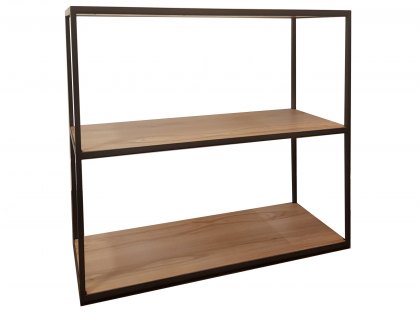 Kenmore Dyce Oak and Black Compact Bookcase (Assembled)