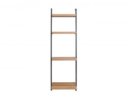Kenmore Dyce Oak and Black Ladder Bookcase (Flat Packed)
