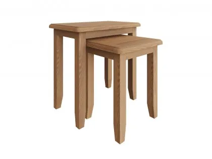 Kenmore Dakota Oak Small Nest of Tables (Assembled)