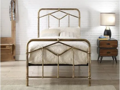 Flintshire Axton 3ft Single Antique Bronze Metal Bed Frame