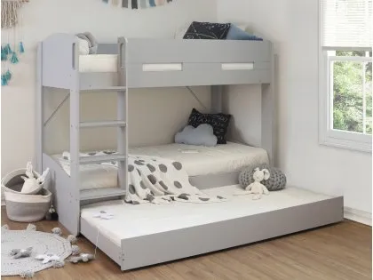 Flintshire Billie 3ft Grey Wooden Bunk Bed Frame