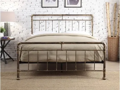 Flintshire Cilcain 5ft King Size Antique Bronze Metal Bed Frame