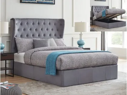 Flintshire Holway Grey Fabric Ottoman Bed Frame Flintshire Holway Grey Fabric Ottoman Bed Frame