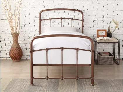 Flintshire Mostyn 3ft Single Shining Rose Metal Bed Frame