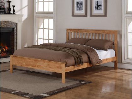 Flintshire Pentre 4ft Small Double Oak Wooden Bed Frame