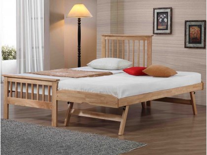 Flintshire Pentre 3ft Single Oak Wooden Guest Bed Frame