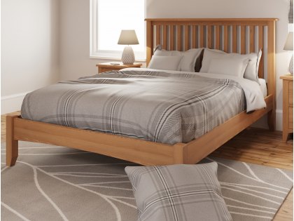 Kenmore Dakota 4ft6 Double Oak Wooden Bed Frame