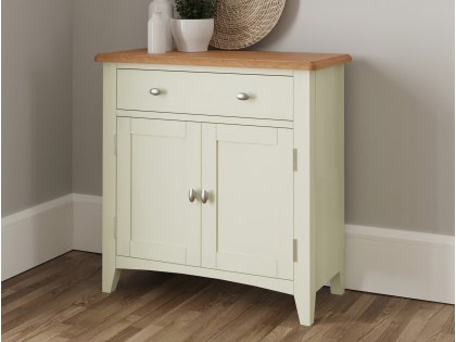 Kenmore Patterdale White and Oak 2 Door 1 Drawer Compact Sideboard (Assembled)