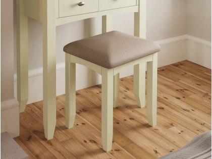 Kenmore Patterdale White Dressing Table Stool (Flat Packed)