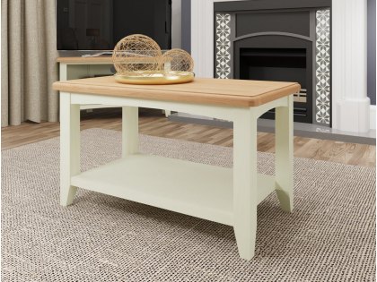 Kenmore Patterdale White and Oak Coffee Table (Flat Packed)